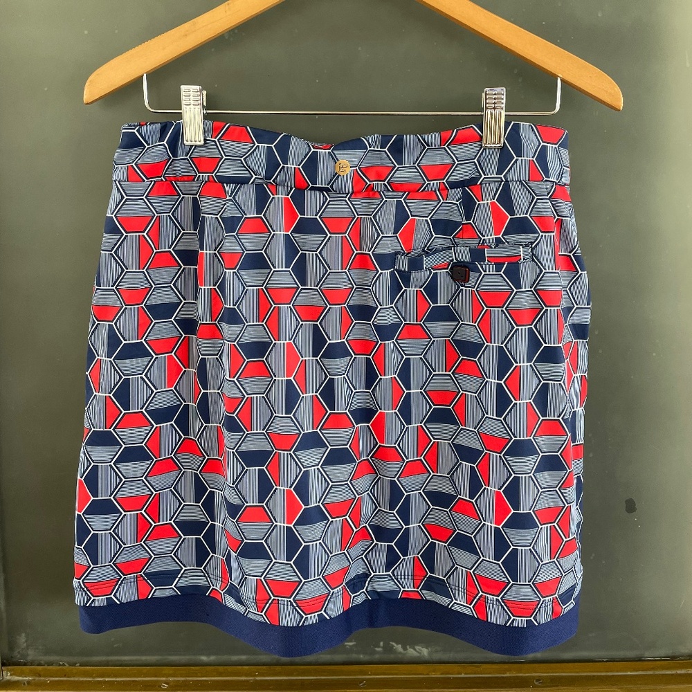 EPNY Golf Skort NWT Geometric Print Performance Skirt Size M - Picture 2 of 6